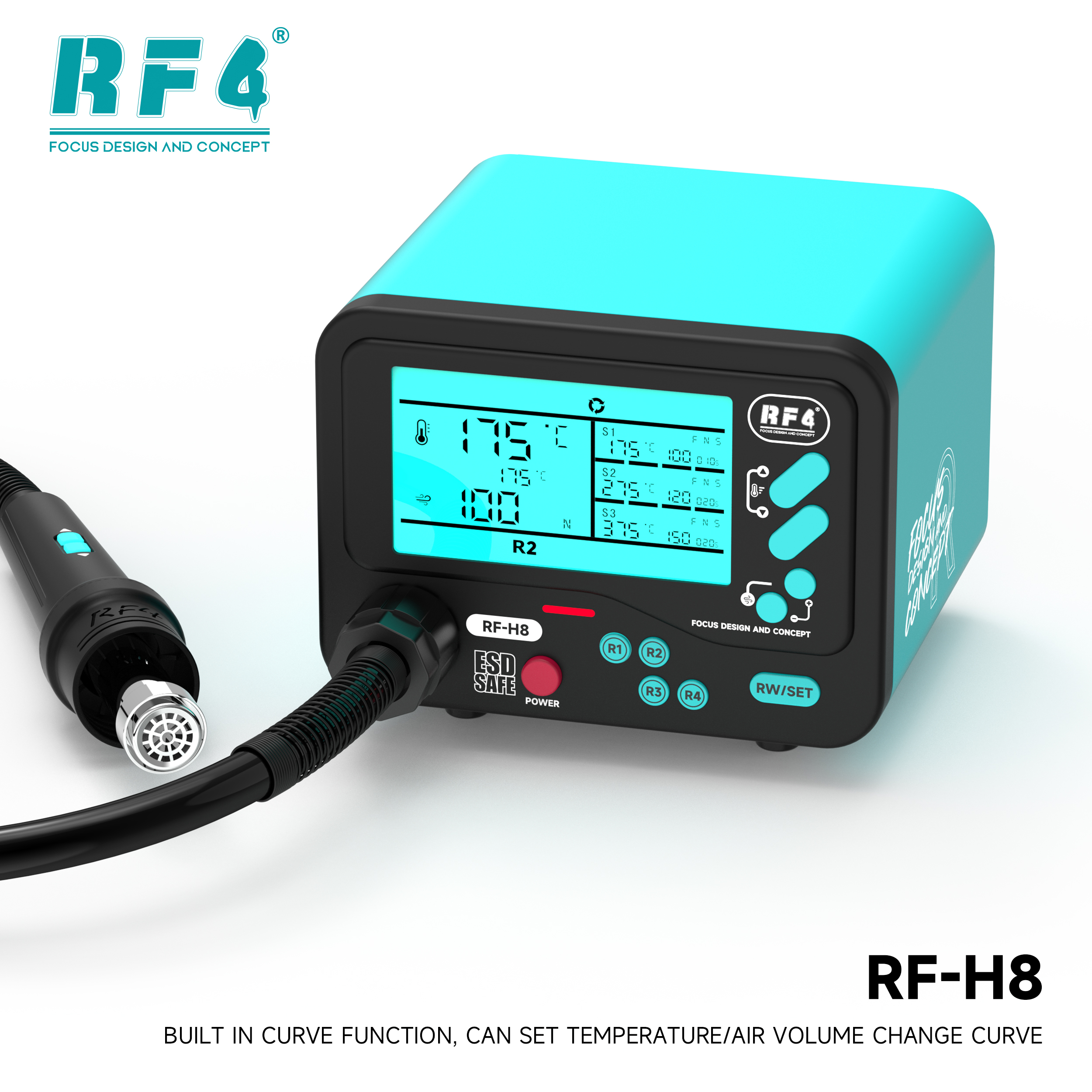 RF4 All-New RF-H8 Hot Air Rework Station – Heats Up Like Lightning - Image 3