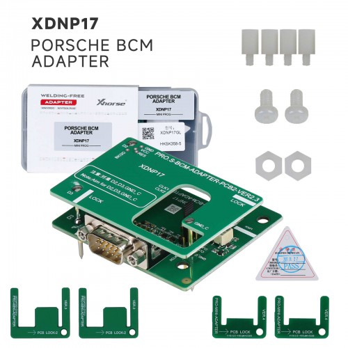 XDNP17GL - Solder-Free Porsche BCM Adapter for VVDI Mini PROG, Key Tool Plus (Xhorse)