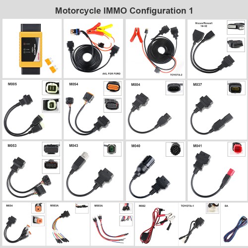 OBDSTAR Motorcycle IMMO Kit Full Adapters