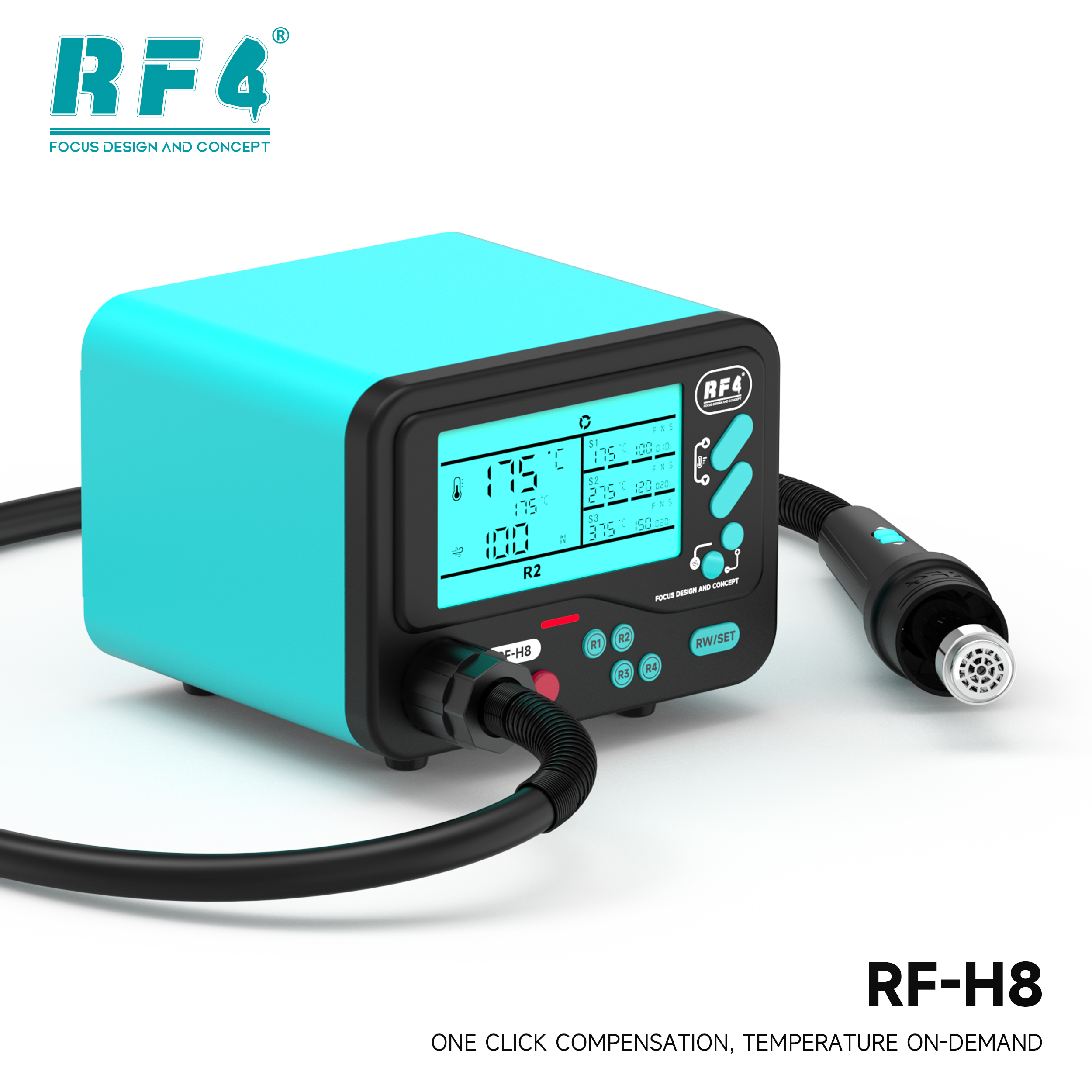 RF4 All-New RF-H8 Hot Air Rework Station – Heats Up Like Lightning - Image 6