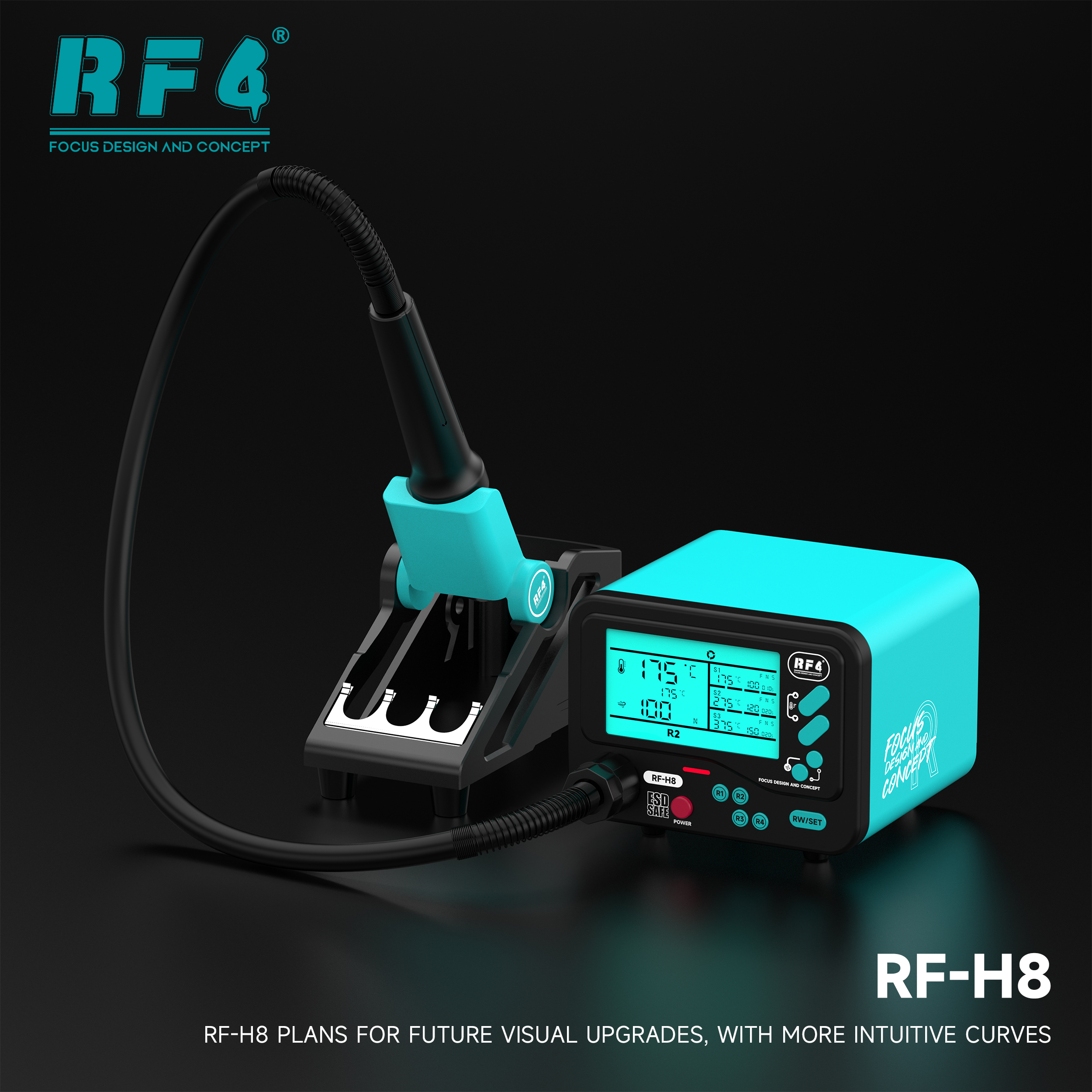 RF4 All-New RF-H8 Hot Air Rework Station – Heats Up Like Lightning - Image 8