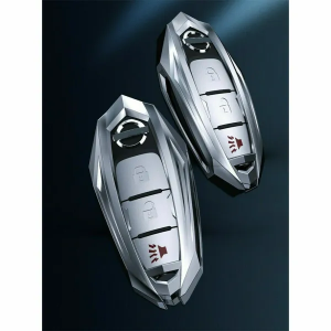 Metal Alloy Car Key Case Fob Chain Holder Cover For Nissan Infiniti Accessories - Image 2