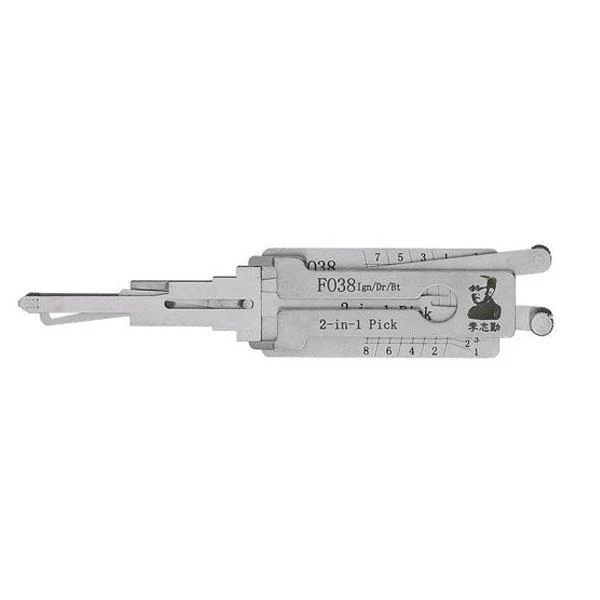 Original Lishi FO38 for Ford 2-in-1 Pick Decoder Anti Glare