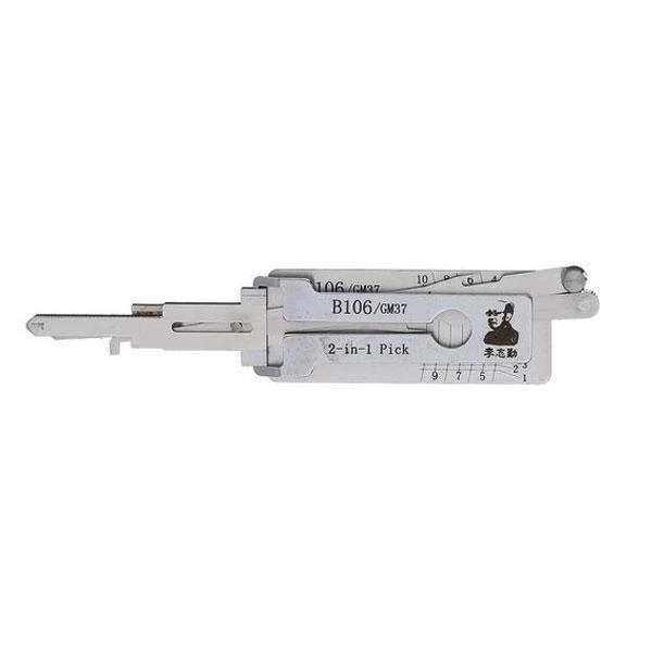 Original Lishi B106 GM37 for GM Non-Warded 2 in 1 Tool Pick Decoder Anti-Glare