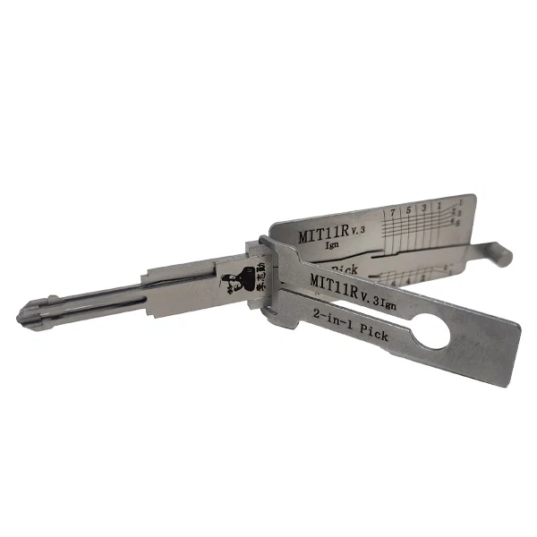 Original Lishi MIT11R for Mitsubishi 2-in-1 Pick Decoder Door Trunk Anti Glare