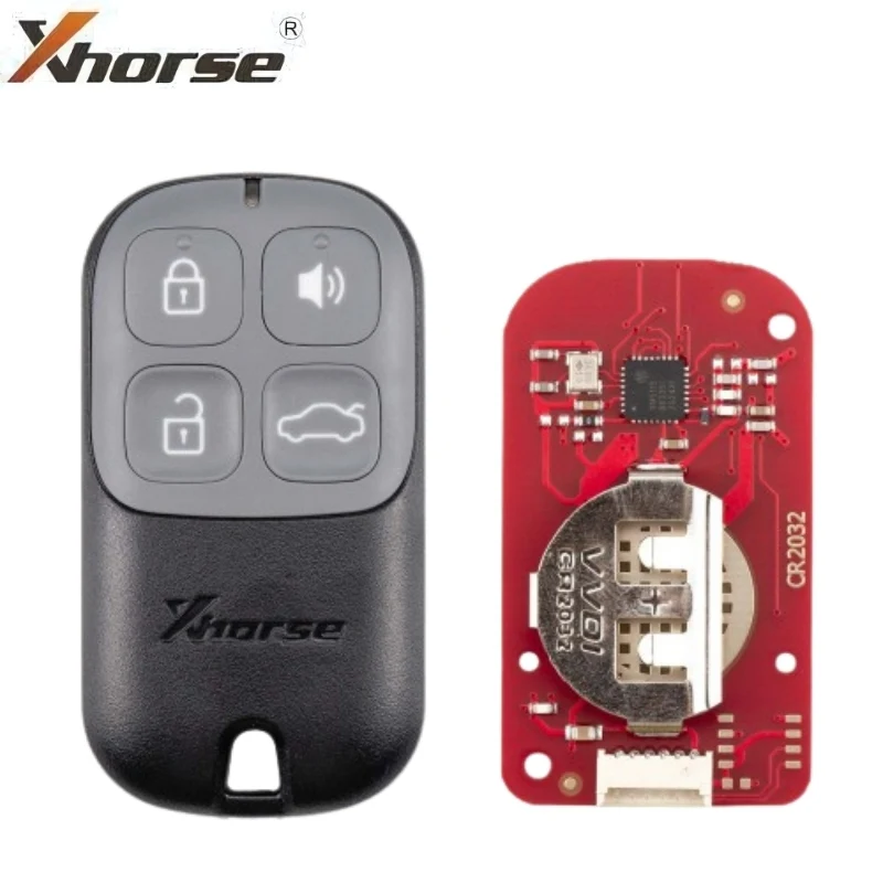 Xhorse - XKXH20EN - 2nd Generation Wire Remote Key Separate 4 Buttons - Black - (Replacement For XKXH00EN) - Image 3