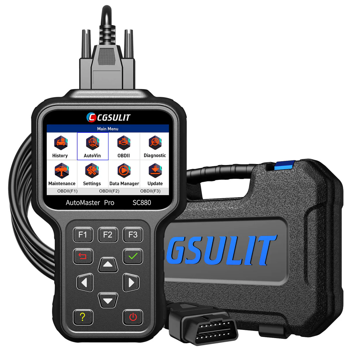 CGSULIT SC880 Automotive OBD2 Diagnostic Scanner For Full System with 25+ Reset Service for Maintenance