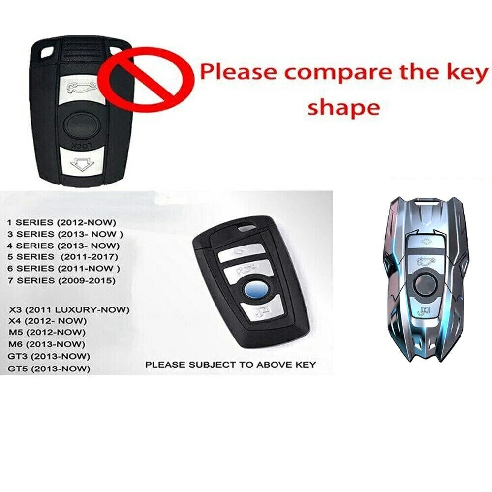 Car Key Fob Cover Case Holder For BMW 1 2 3 5 7 Series F30 F10 F20 with Keychain - Image 5