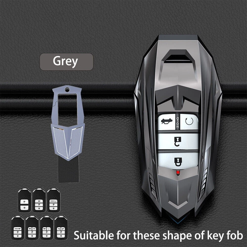For 2017 2018 2019 Honda Civic Accord CRV Smart Key Fob Case Cover with Keychain